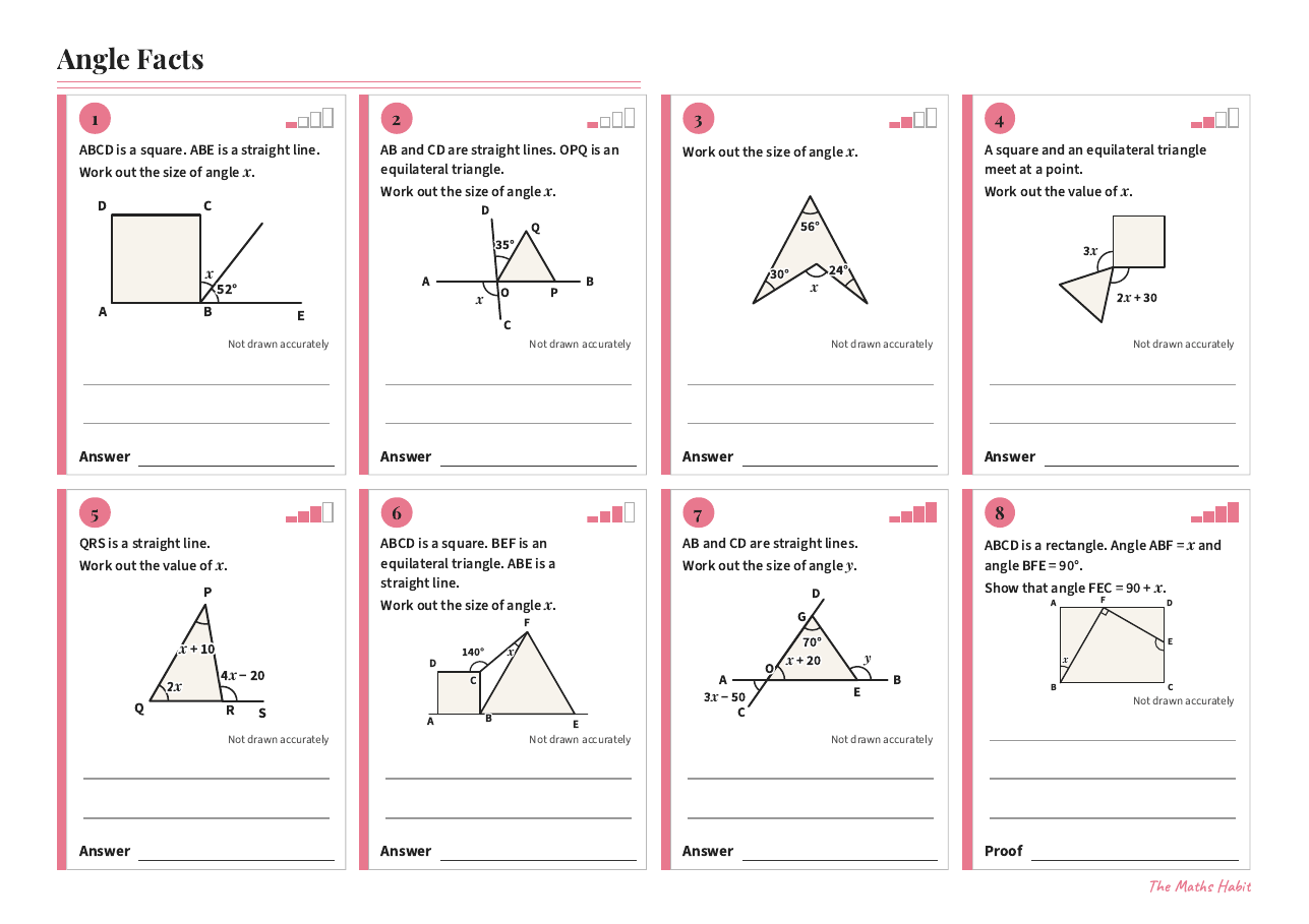 Angle facts, Extend, first page