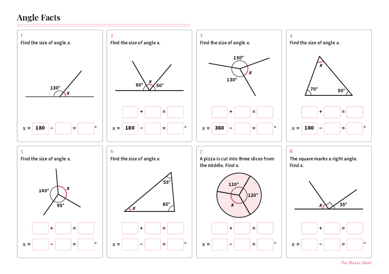 Angle facts, first page