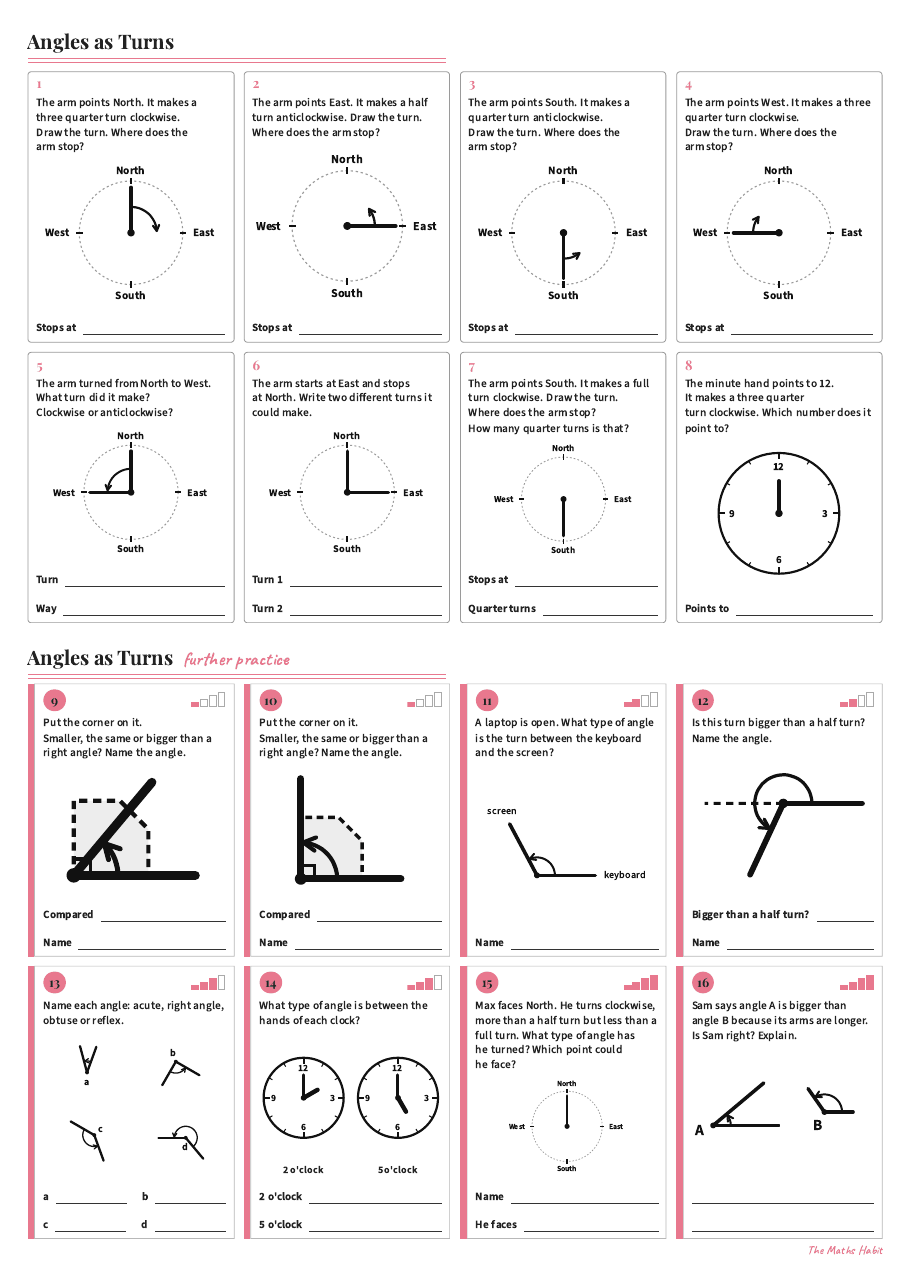 Angles as turns, first page