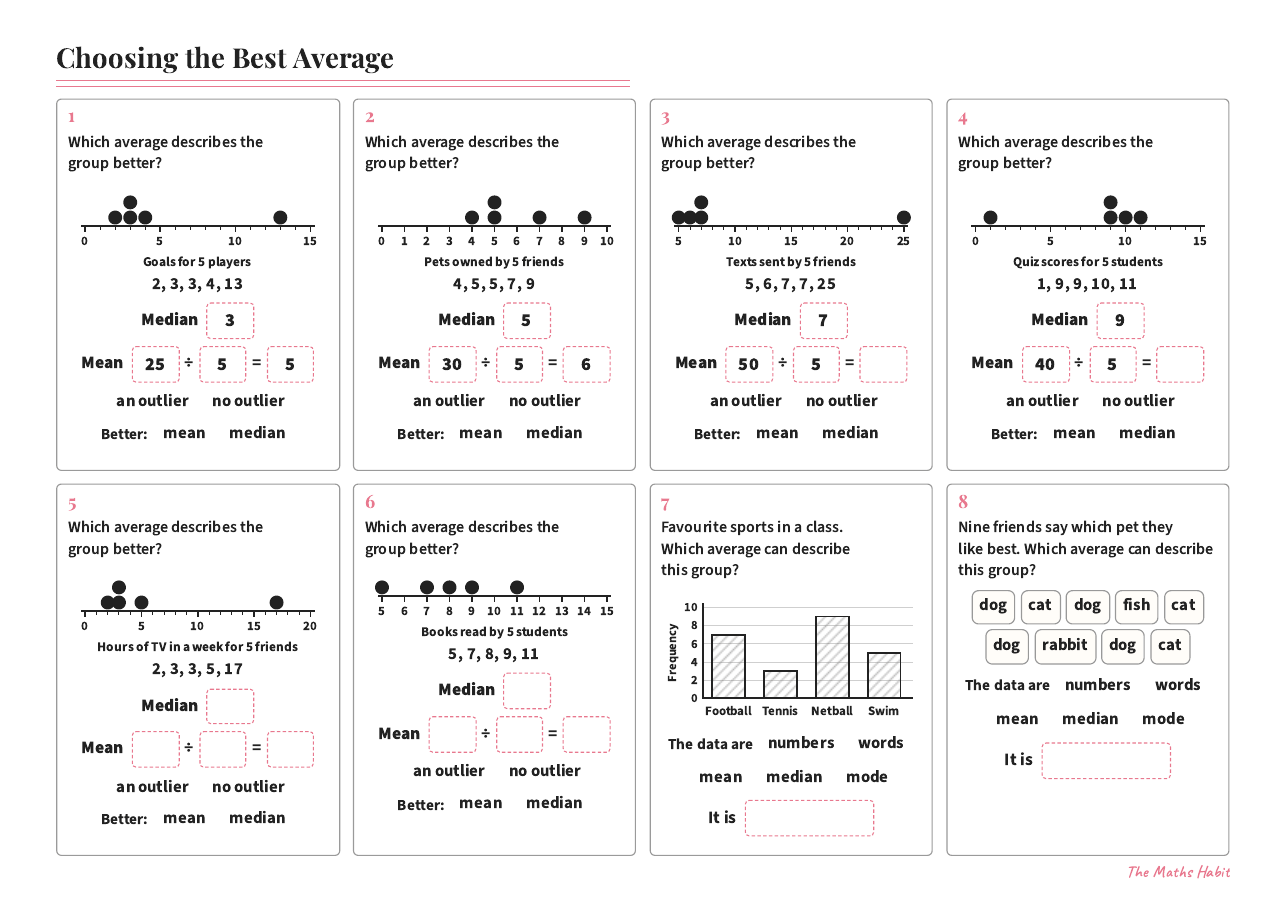 Choosing the best average, first page
