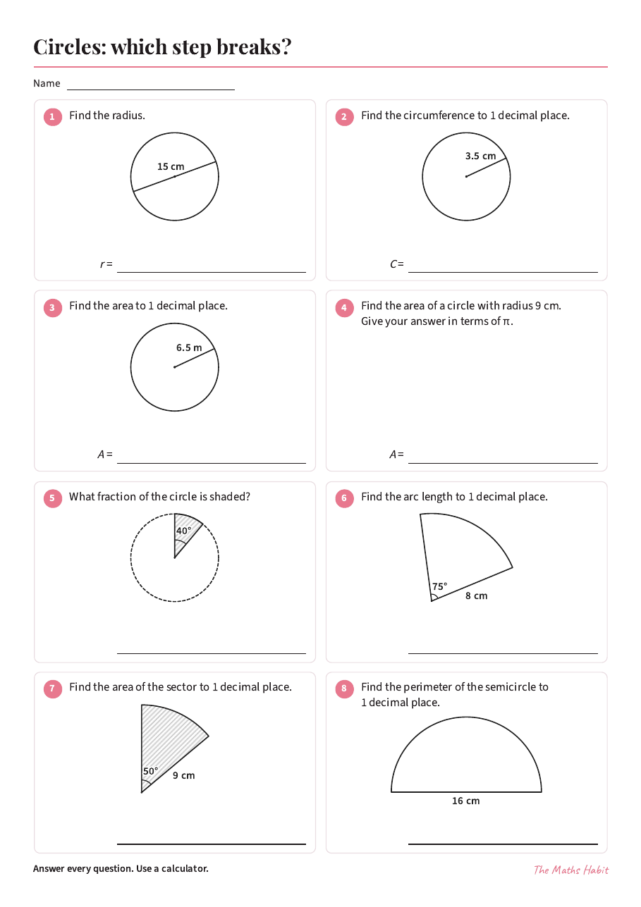 Circles: which step breaks?, first page