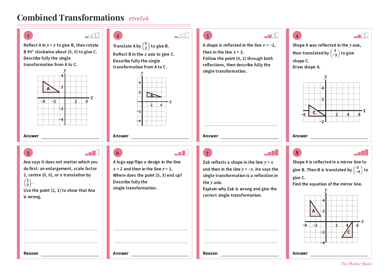 Combined transformations, Stretch, first page