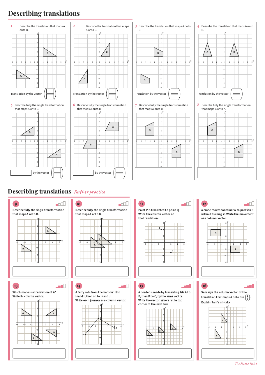 Describing translations, first page