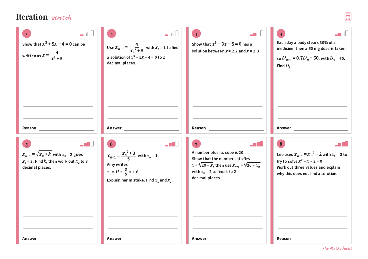Iteration, Stretch, first page