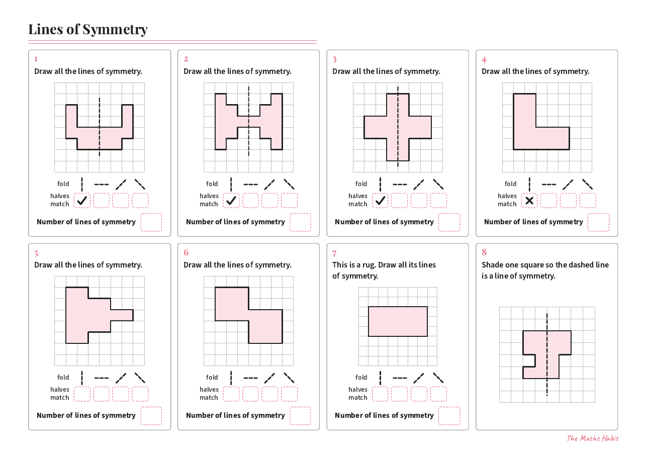 Lines of symmetry, first page