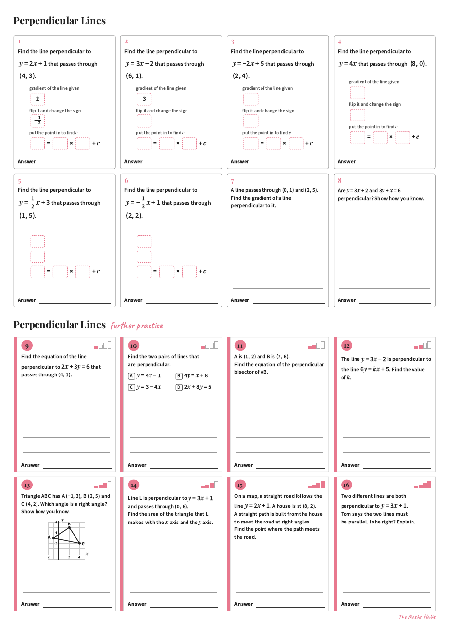 Perpendicular lines, first page
