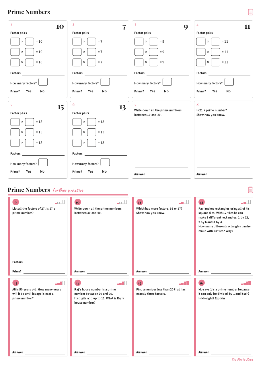 Prime numbers: is it prime?, first page