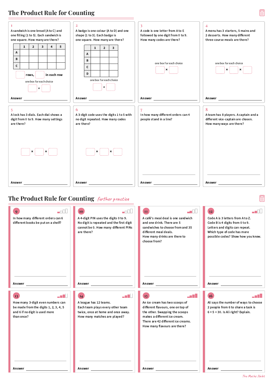 The product rule for counting, first page