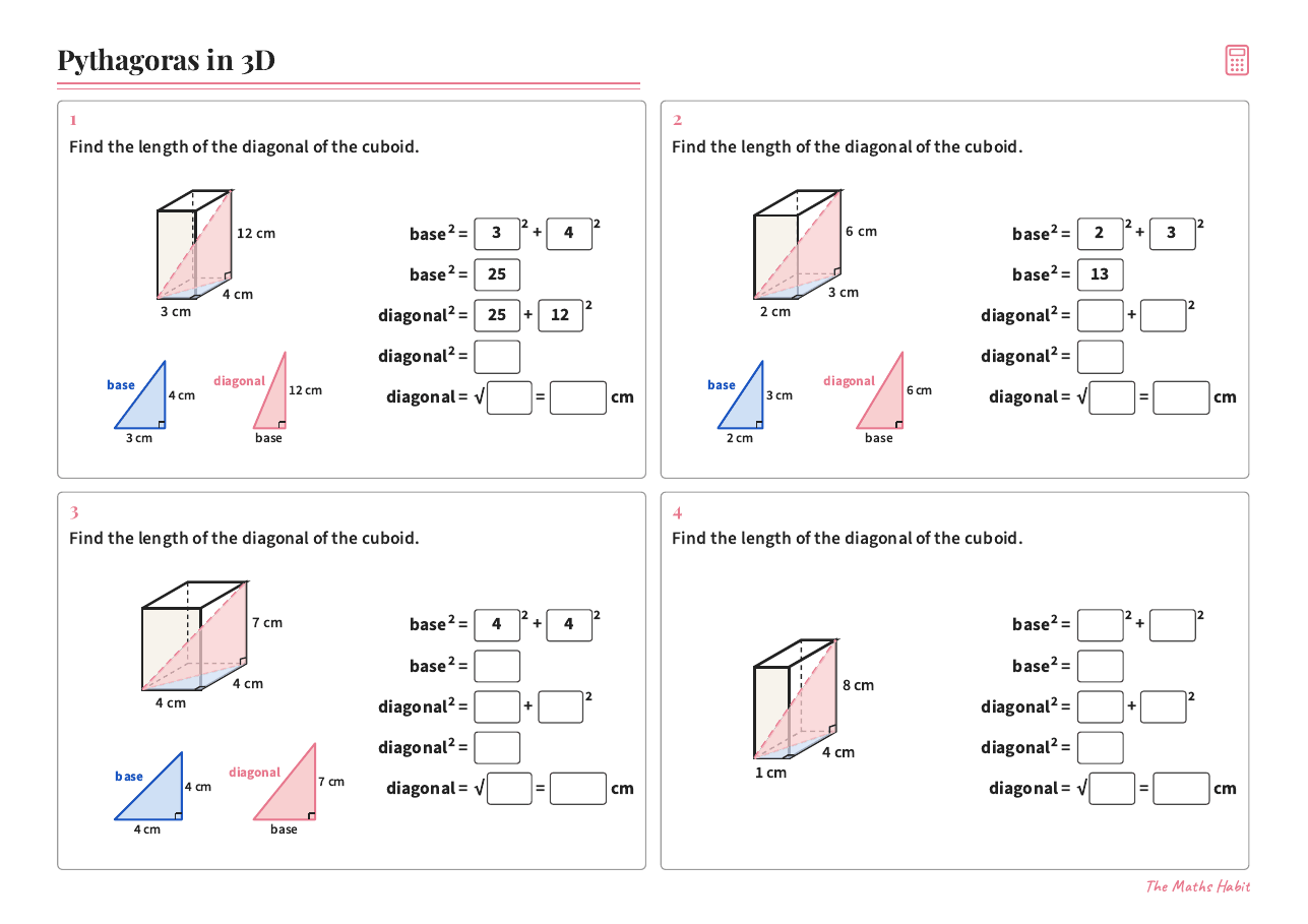 Pythagoras in 3D, first page