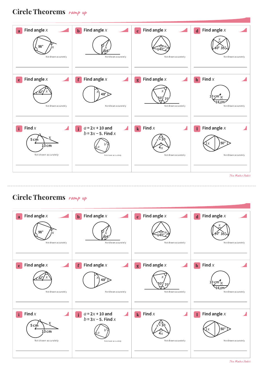 Ramp up: circle theorems, Stretch, first page