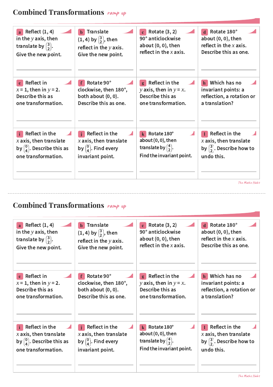 Ramp up: combined transformations, Stretch, first page
