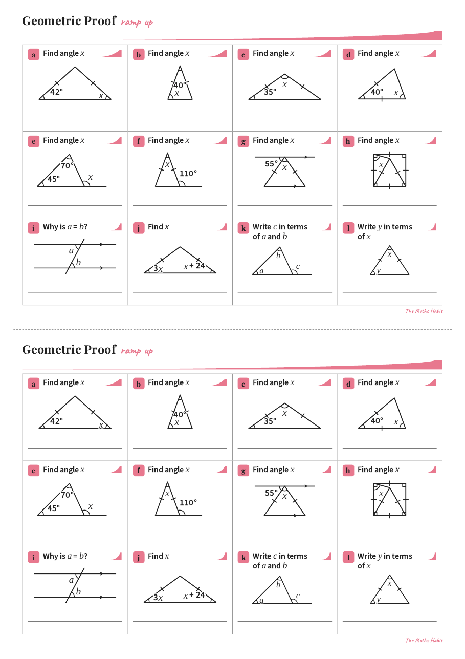 Ramp up: geometric proof, first page