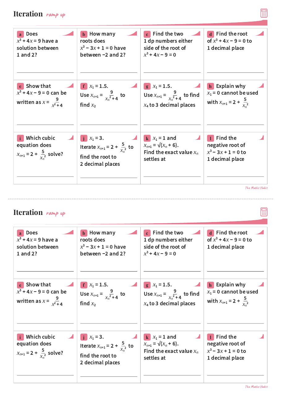 Ramp up: iteration, Stretch, first page