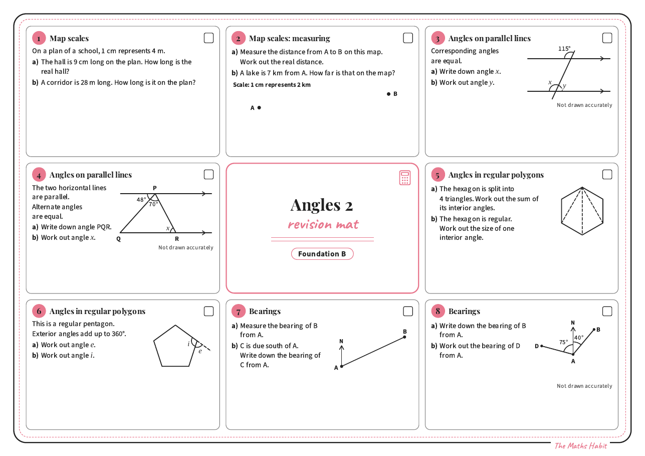 Revision mat: angles 2, Foundation B, first page