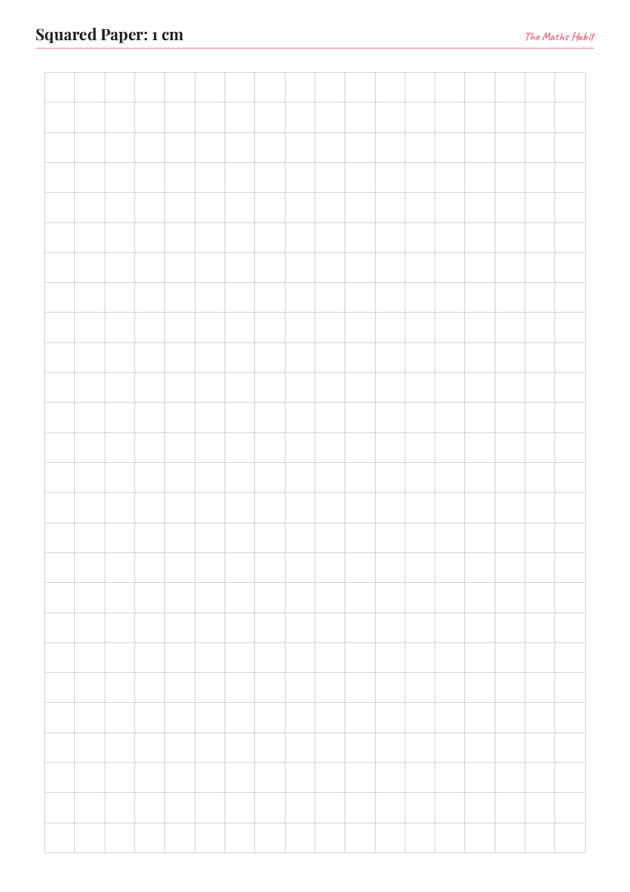 Squared and graph paper, first page